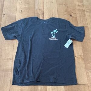 O'Neill Black Tee with Mint Palm Graphic - Men's